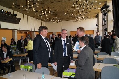 Woiwode von Oppeln/Opole, Ryszard Wilczynski, im Gespräch mit Staatsminister Dr. Beermann