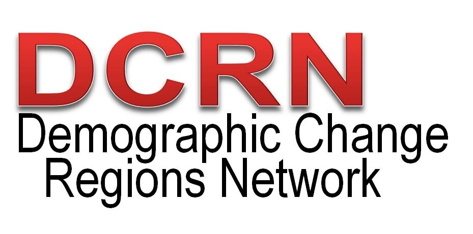 Logo zum Netzwerk europäischer Regionen zur Demografie (Demographic Change Regions Network – DCRN)