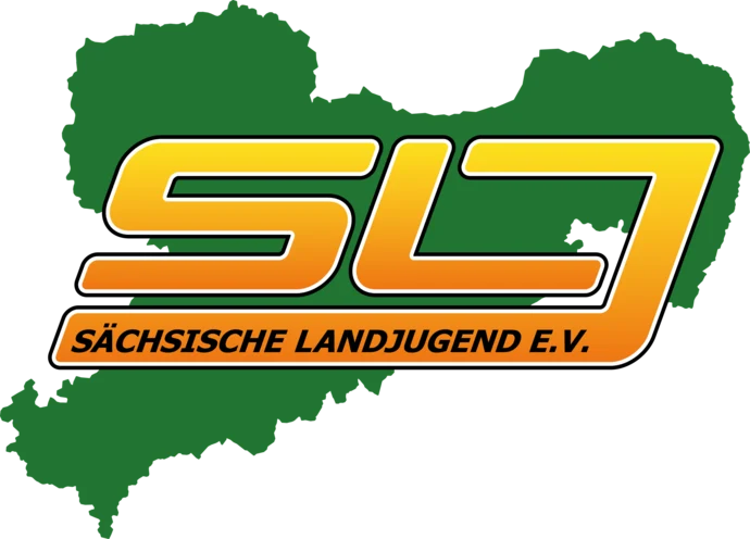 Sachsenkarte mit Schriftzug als Logo