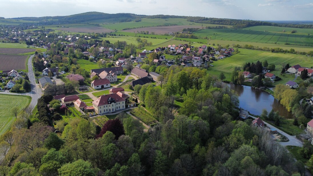 Luftaufnahme von Königshain